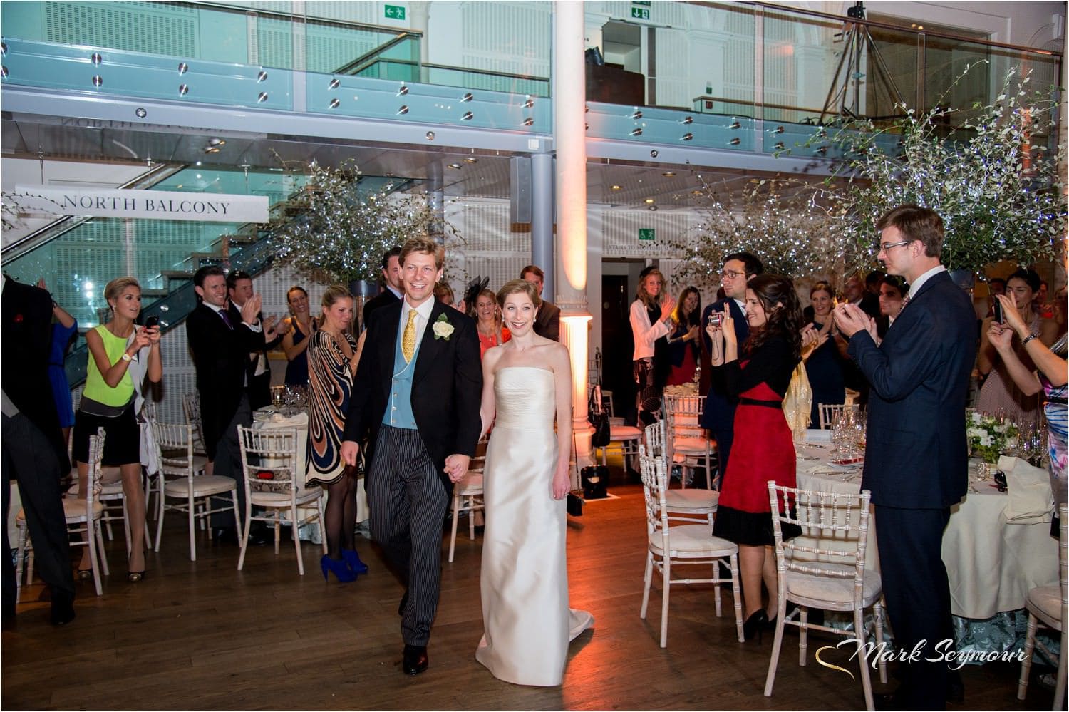 Bride and Groom enter reception